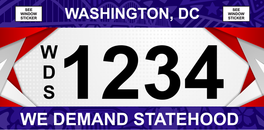 We Demand Statehood Vehicle Tags